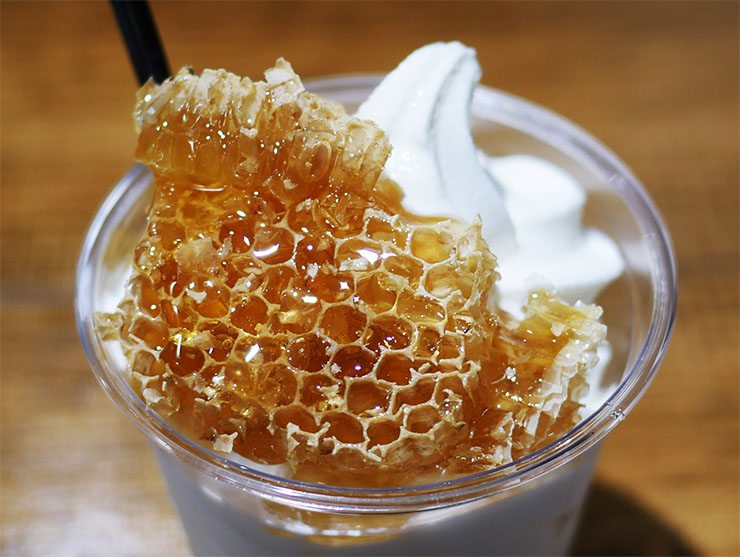 絶品ソフトクリーム専門店の蜂蜜オーガニックソフトが美味 / MILK COW