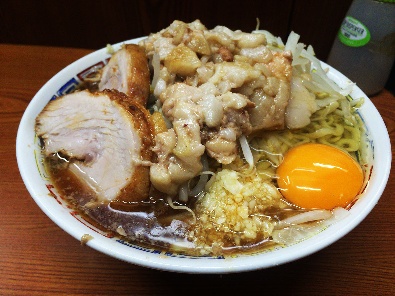 【ラーメン二郎全店制覇】ラーメン二郎 亀戸店 / ラーメン / ニンニクアブラダブル / 生卵